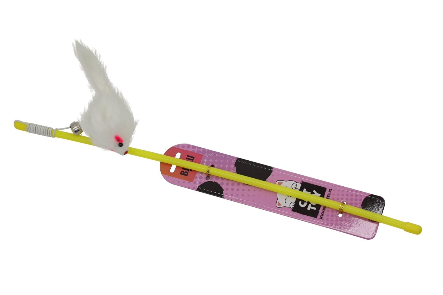 Bubu Pets kassiõng hiirega kummi otsas 47cm (assortii)