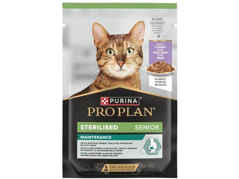 PRO PLAN STERILISED SENIOR 7+ KALKUNIGA KASTMES 85G